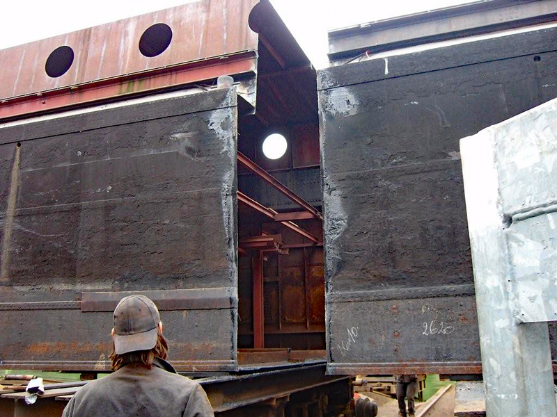 Enchante being transformed History: Transforming into French Barge Enchante