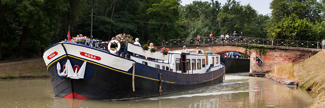 French Barge Rosa - Cruising Gascony and Bordeaux France