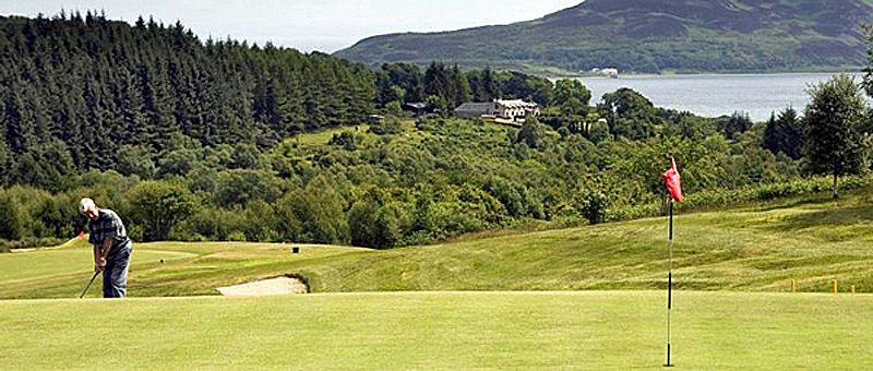 Enjoy a golf barge cruise - Scottish Hotel Barge Spirit of Scotland - Cruising Scotland