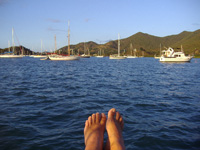 Tan toes