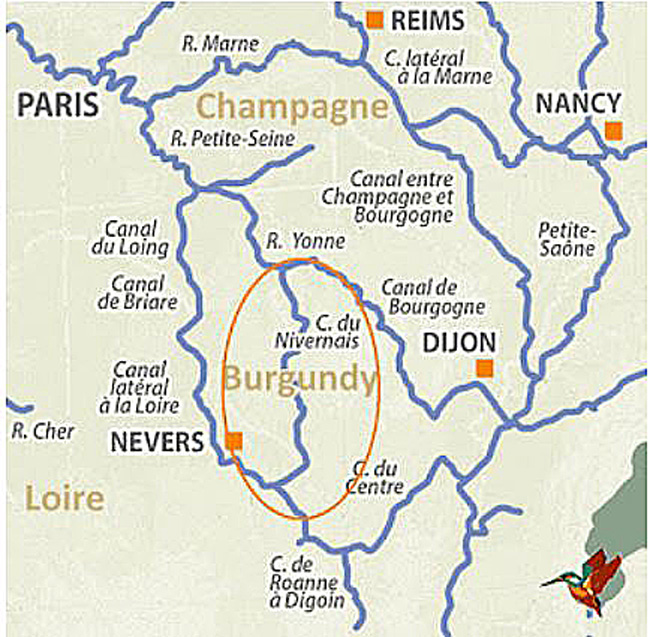 Barge charter cruises blog Barging blog - FRANCE: The Niverais Canal