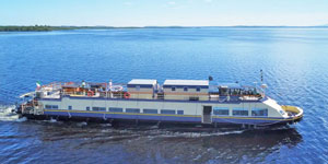 Irish Hotel Barge Shannon Princess - Barging in Ireland - www.BargeCharters.com