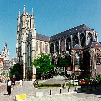 St Bavo's Cathedral - Ghent Barging in Belgium Belgian Hotel Barges www.BargeCharters.com