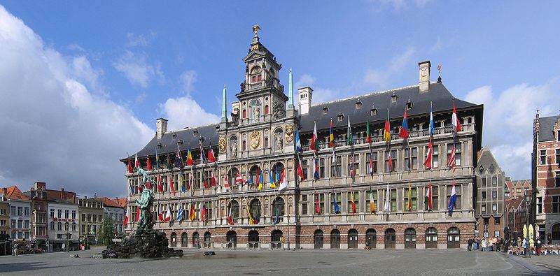 Antwerp City Hall Barging in Belgium Belgian Hotel Barges www.BargeCharters.com