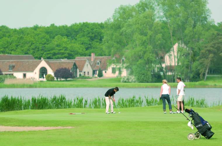 French Hotel Barge NYMPHEA Golf Cruise Barging in Loire Valley France www.BargeCharters.com