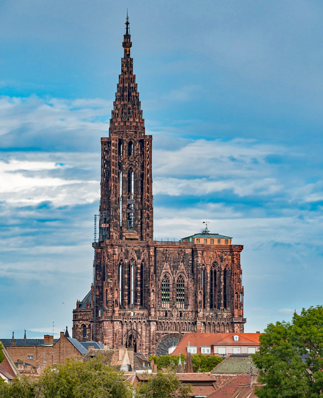 French Hotel Barge Cruises in Alsace-Lorraine France. Strasbourg Cathedral
