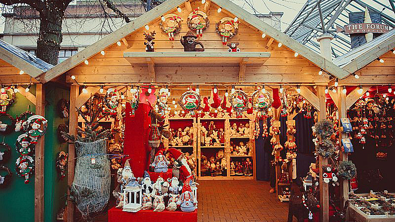 Market Stall - Christmas Market barge cruise in Alsace-Lorraine France French Hotel Barge Cruises in Alsace-Lorraine France. Christmas Market Alsace France