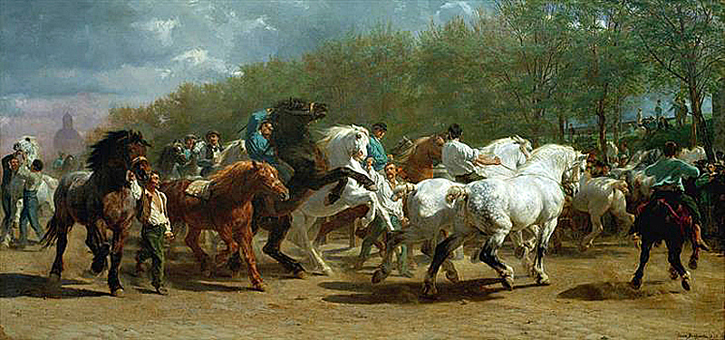 Rosa Bonheur The Horse Fair - Barging in Upper Loire France