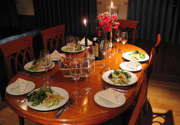 Dining table - English Hotel Barge Magna Carta