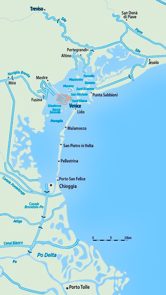 Barging in Italy - Venetian lagoon itinerary