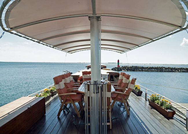 Hotel Barge Athos - Sun deck - Etang de Thau