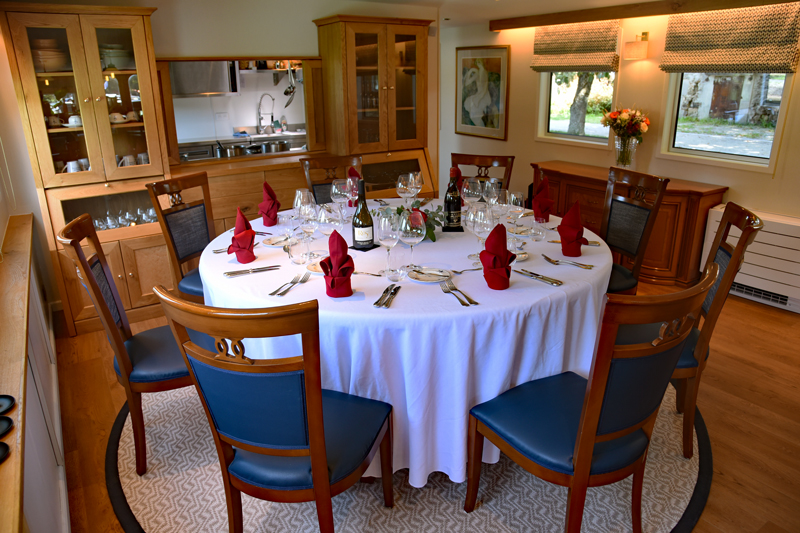 French Hotel Barge Kir Royale - Dining for eight