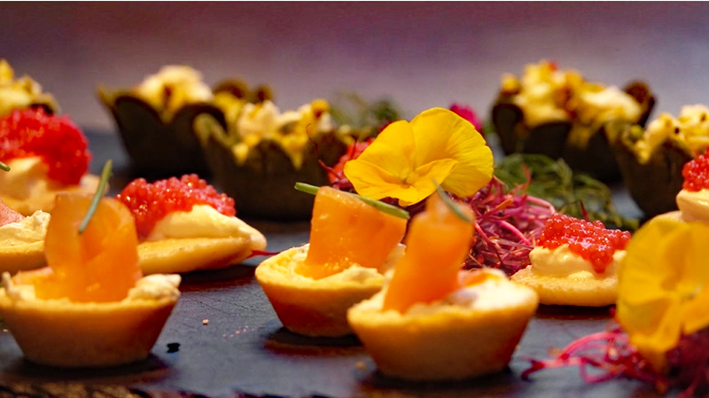 Kir Royale food - hors d'oeuvres