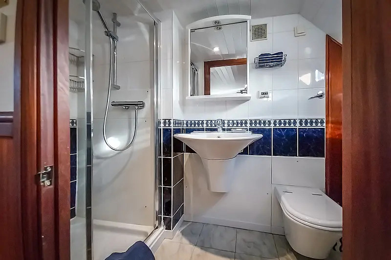 English Hotel Barge Magna Carta - Ensuite bath