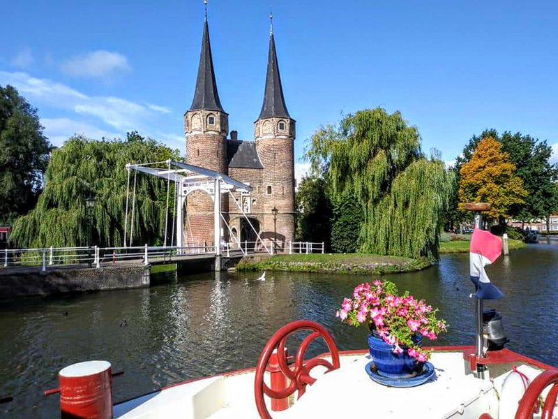 Pretty little bridge. Enjoy a 3-Country Barge Cruise with Hotel Barge Aurora