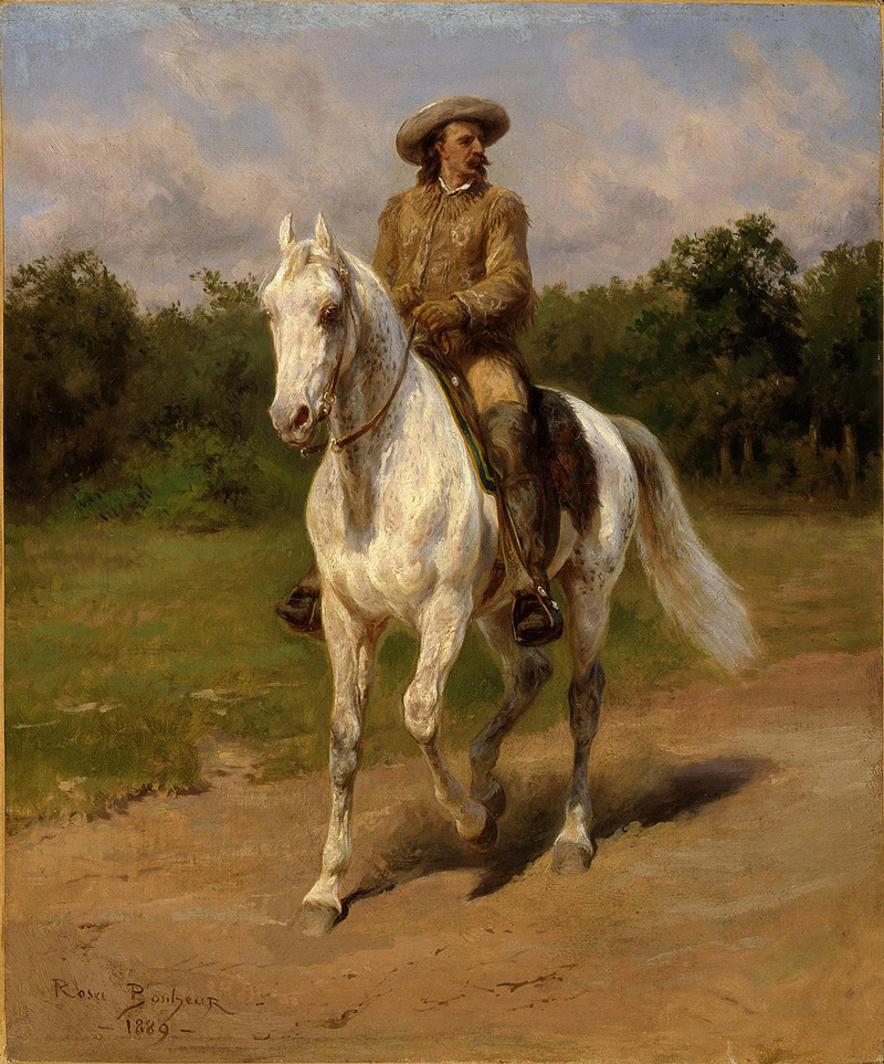 Rosa Bonheur's portrait of Col. William F. Cody for the Universal Exposition in 1889. Photo: Wikimedia Commons - Public domain
