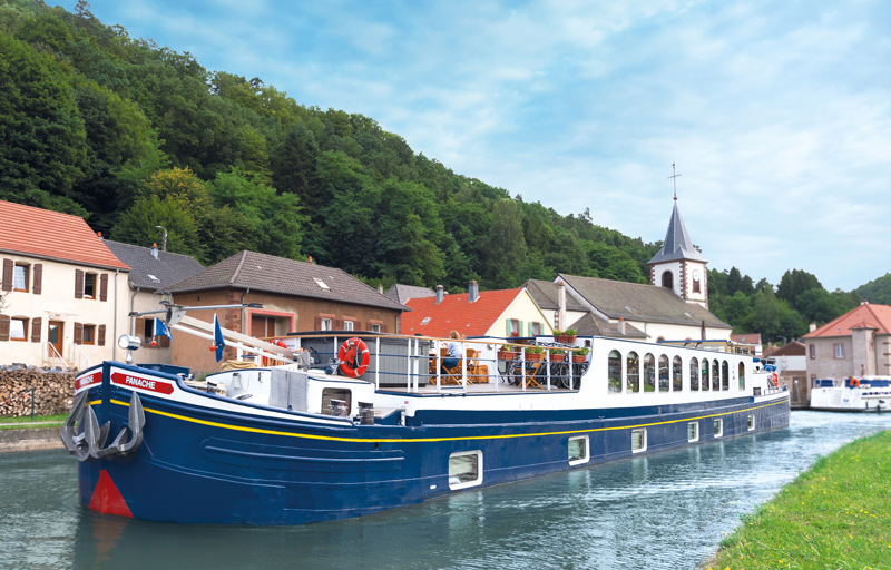 French Hotel Barge Panache cruising in Alsace-Lorraine
