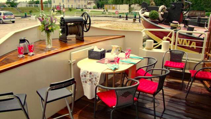 French Hotel Barge Savoir Vivre - Forward deck