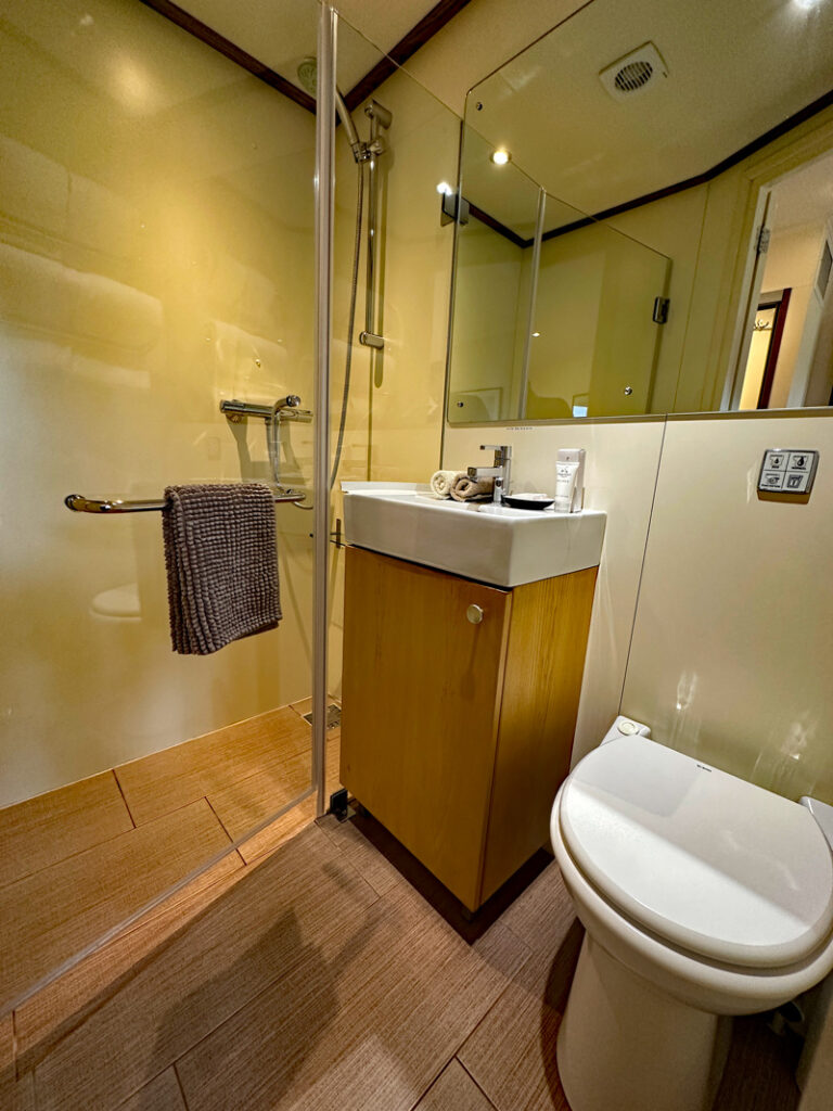 French Hotel Barge Savoir Vivre - Private ensuite bathroom
