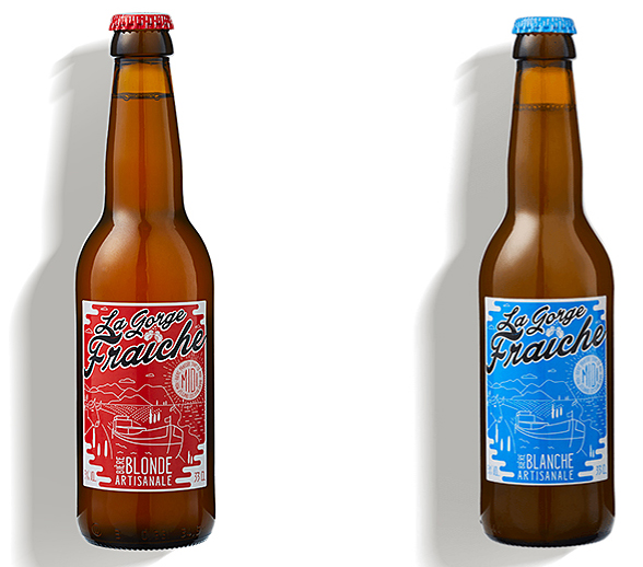 La Gorge Fraîche is an artisanal beer brewed in the village of Poilhes, France.