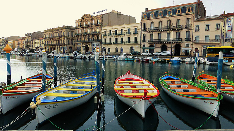 Boats in the harbor at Sete, France. Canal du Midi. Photo: Pixabay - Rauschenberger