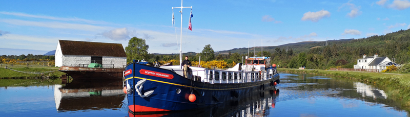Header SH - Scottish Hotel Barge Scottish Highlander all-inclusive Barge cruises and charters in the Highlands of Scotland