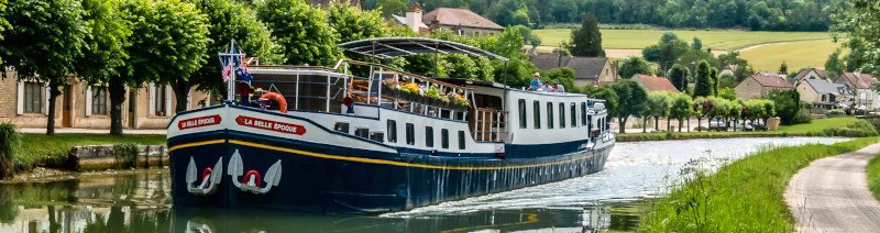 Header French Hotel Barge La Belle Epoque barge cruises in Burgundy France